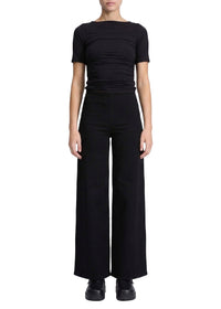 Sofie high-waisted trousers - Black