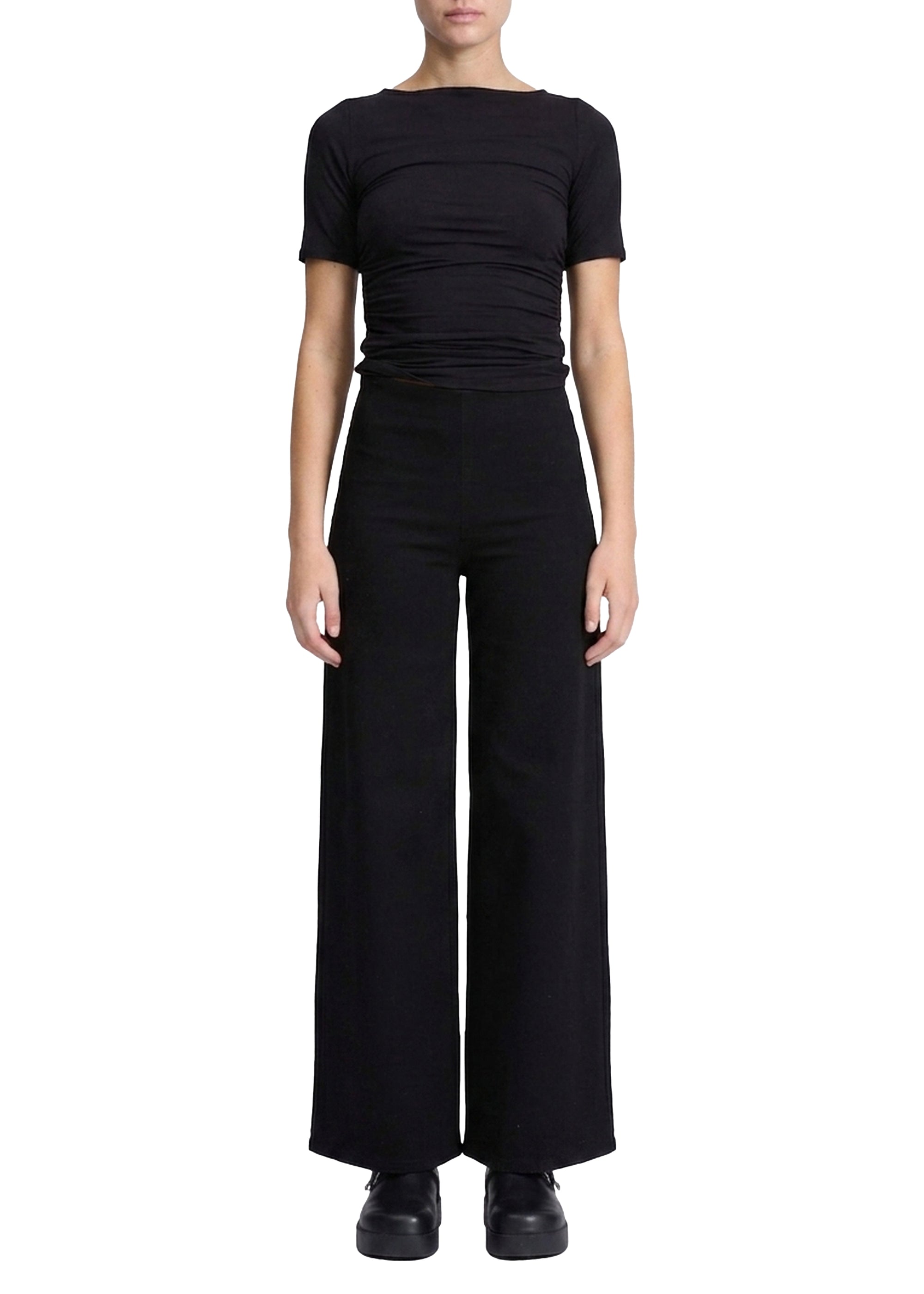 Sofie high-waisted trousers - Black