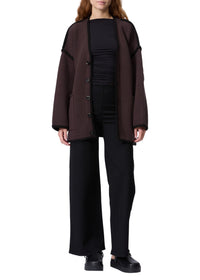 Pantalon taille haute Sofie en coton - Noir