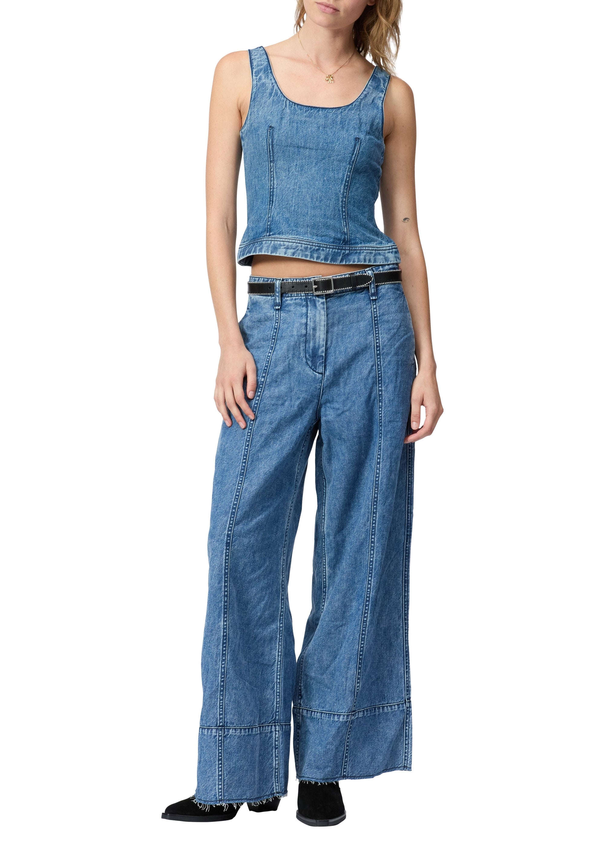 Débardeur Estelle en denim - Beekman