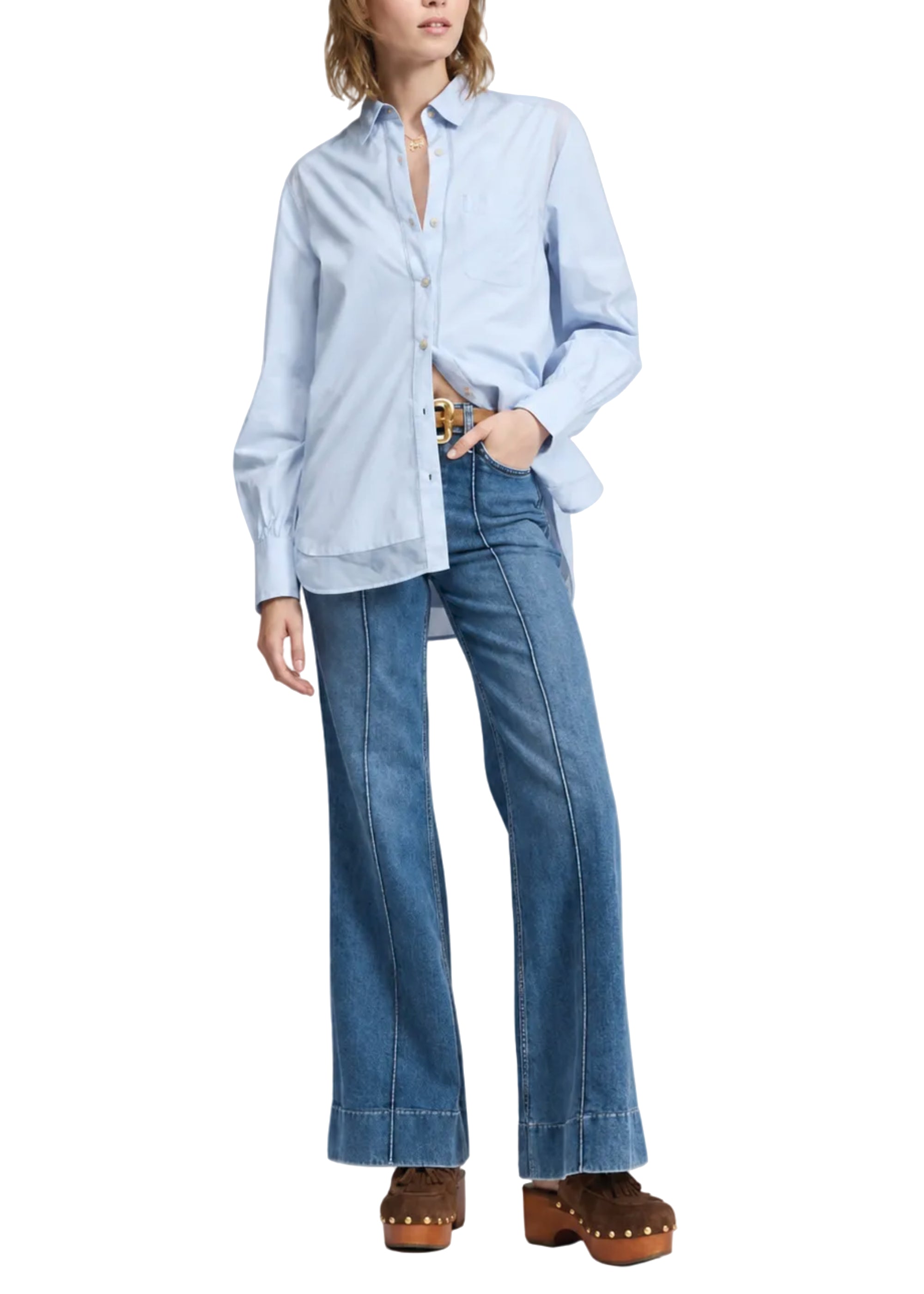 Chemise combinée Maxine - Ltblue