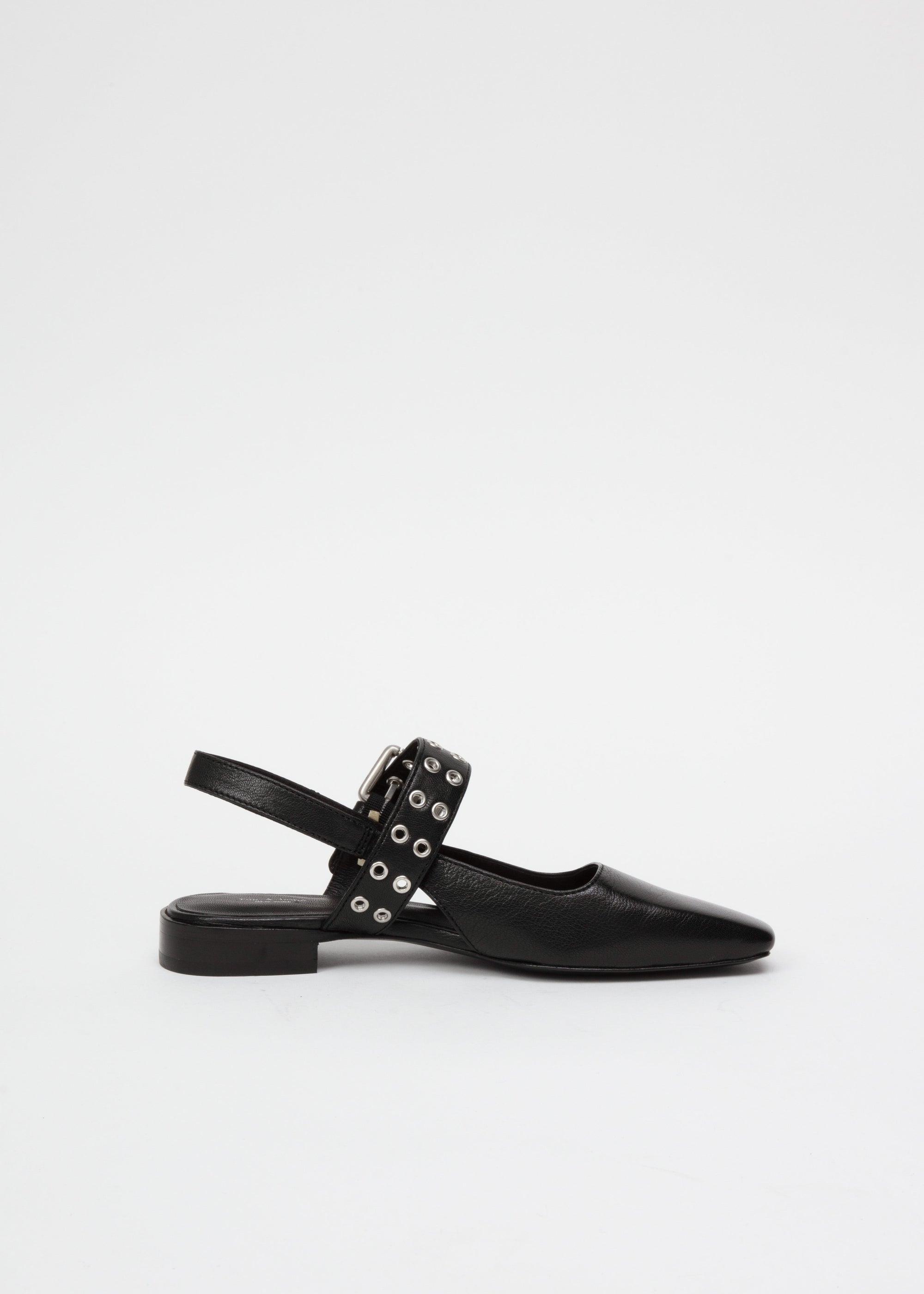 Slingbacks Astra en cuir - Noir