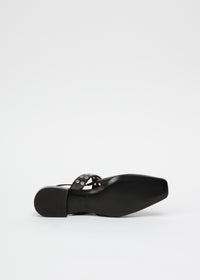 Slingbacks Astra en cuir - Noir