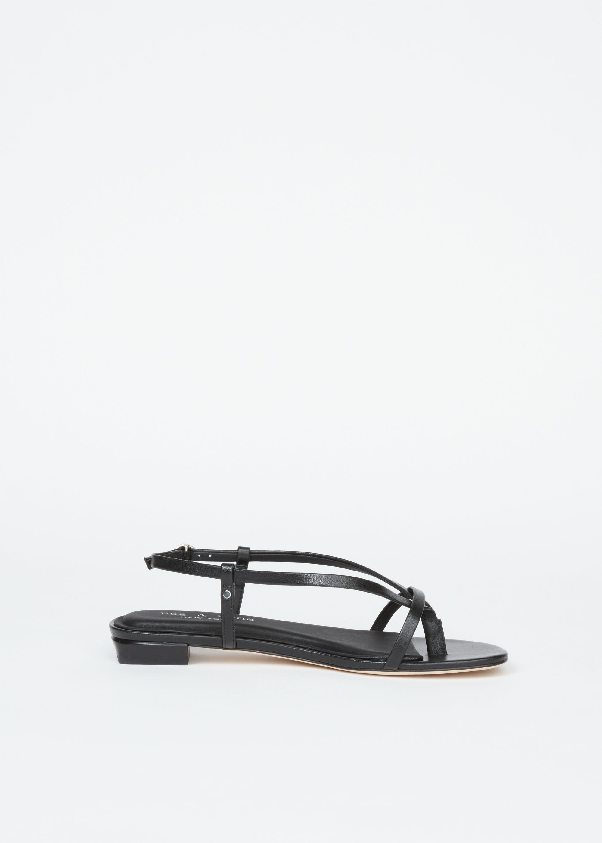 Sandales Giselle en cuir - Noir