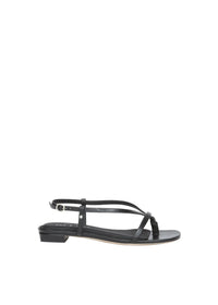 Sandales Giselle en cuir - Noir