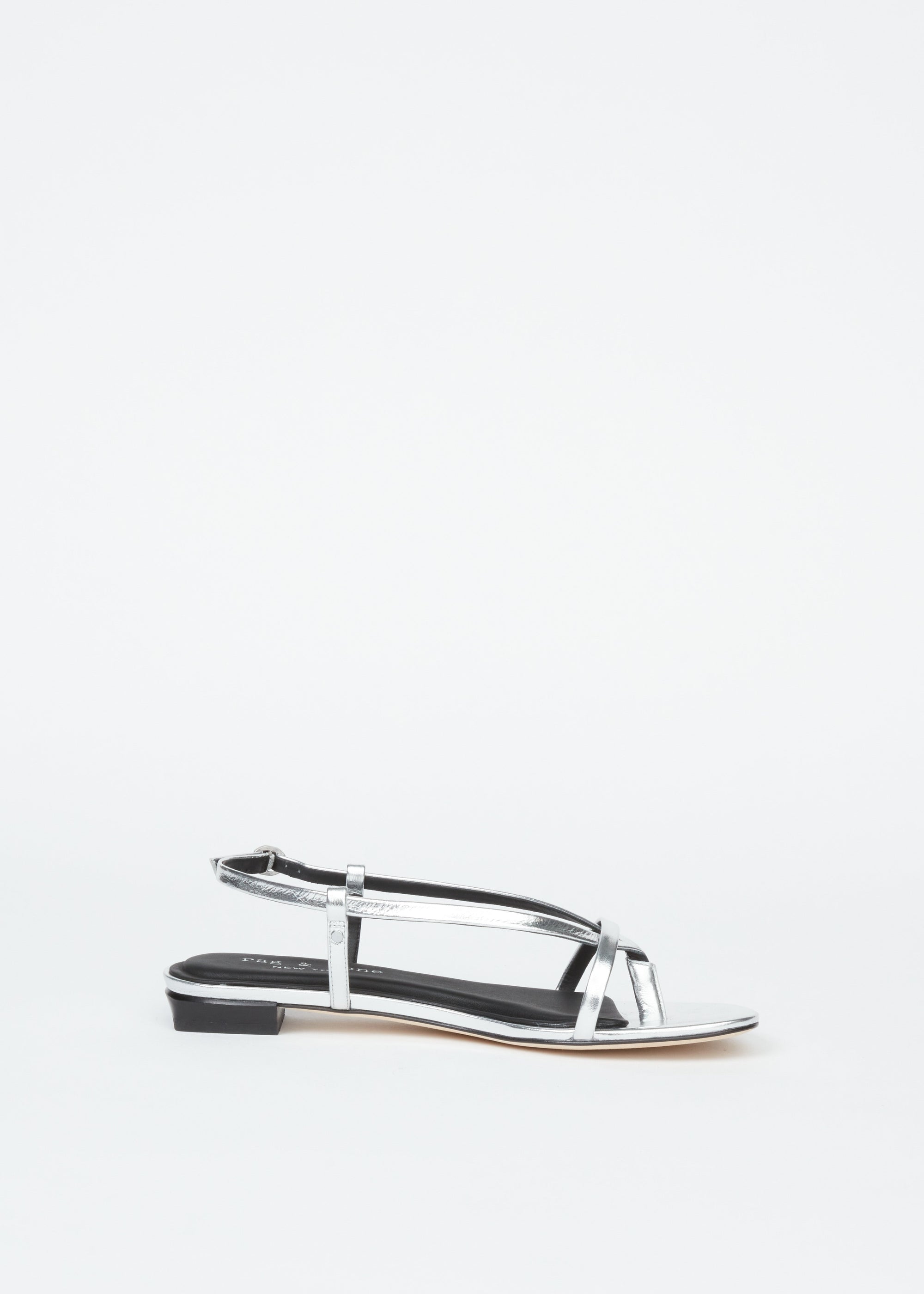Sandales Giselle en cuir - Argenté