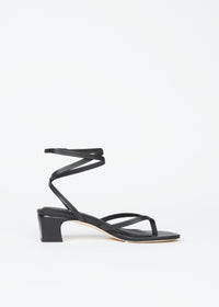 Sandales à talons Gemma en cuir - Noir