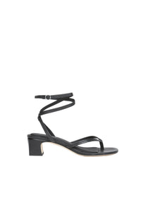 Sandales à talons Gemma en cuir - Noir