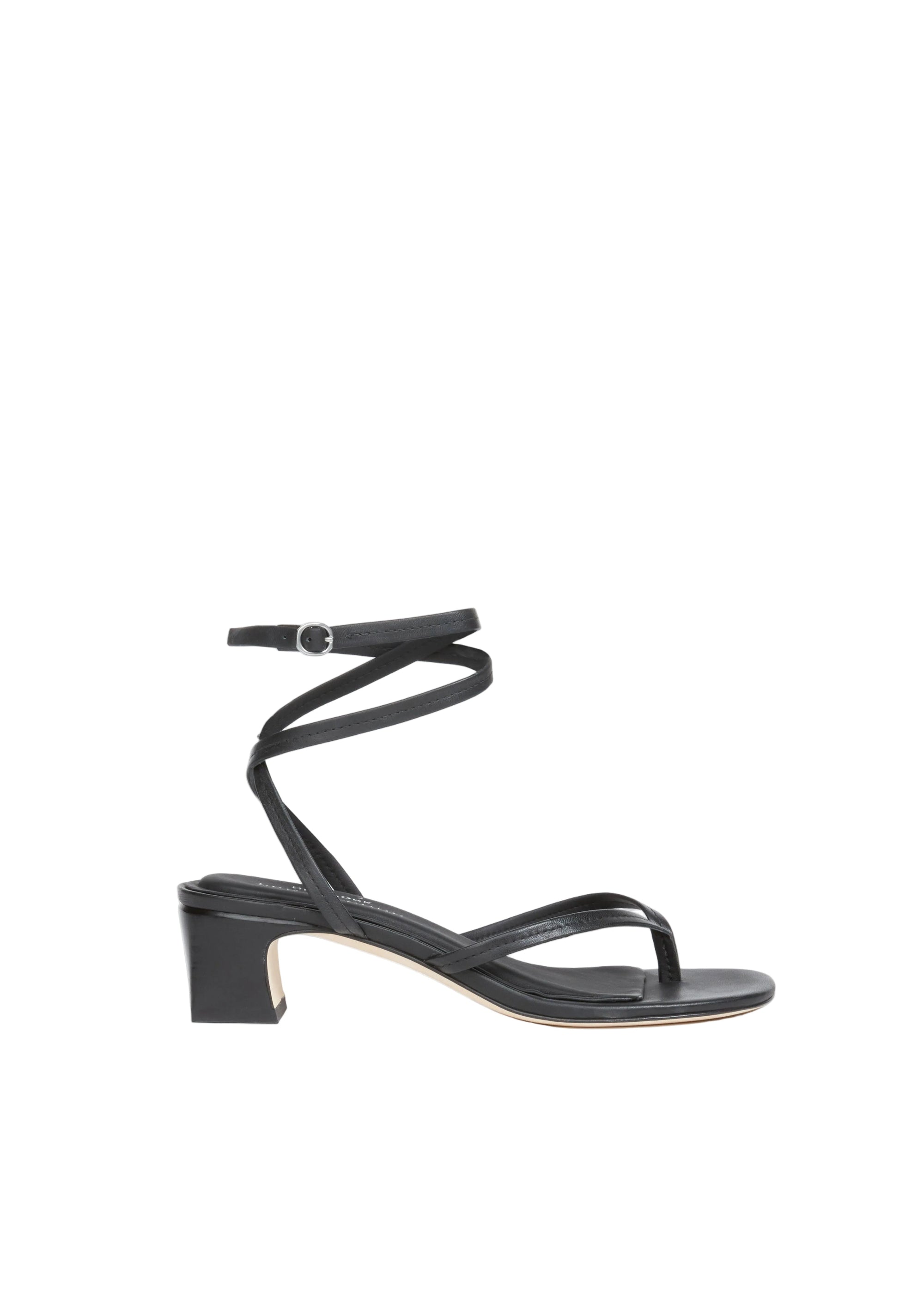 Sandales à talons Gemma en cuir - Noir