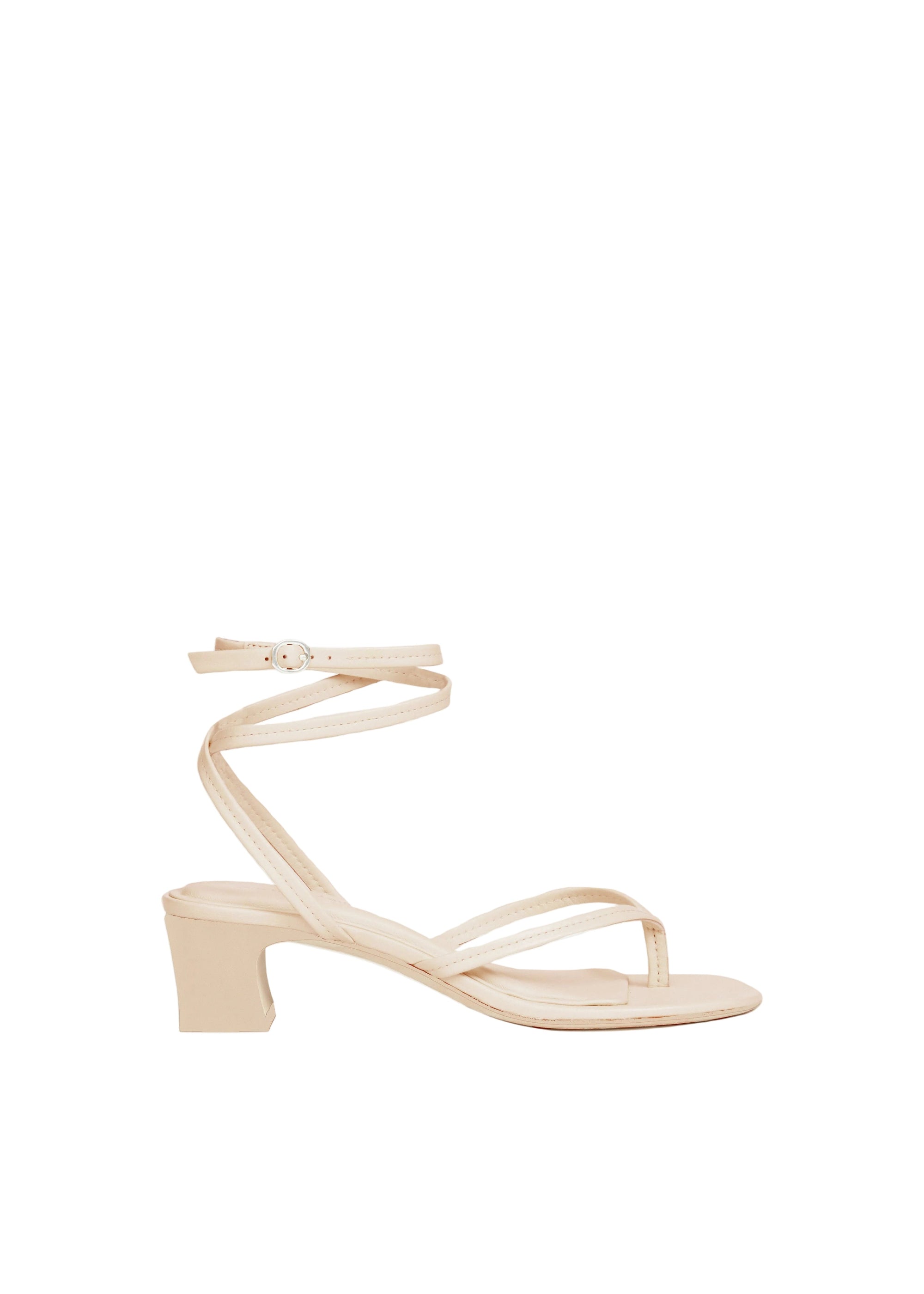 Sandales à talons Gemma en cuir - Macadamia