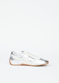 Sneakers Retro Runner en cuir - Argenté