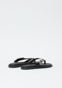 Sandales Gia en cuir - Noir