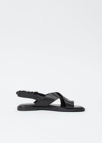 Sandales Gia en cuir - Noir