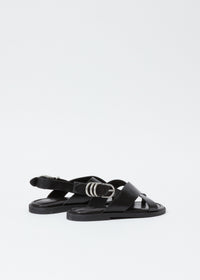 Sandales Gia en cuir - Noir