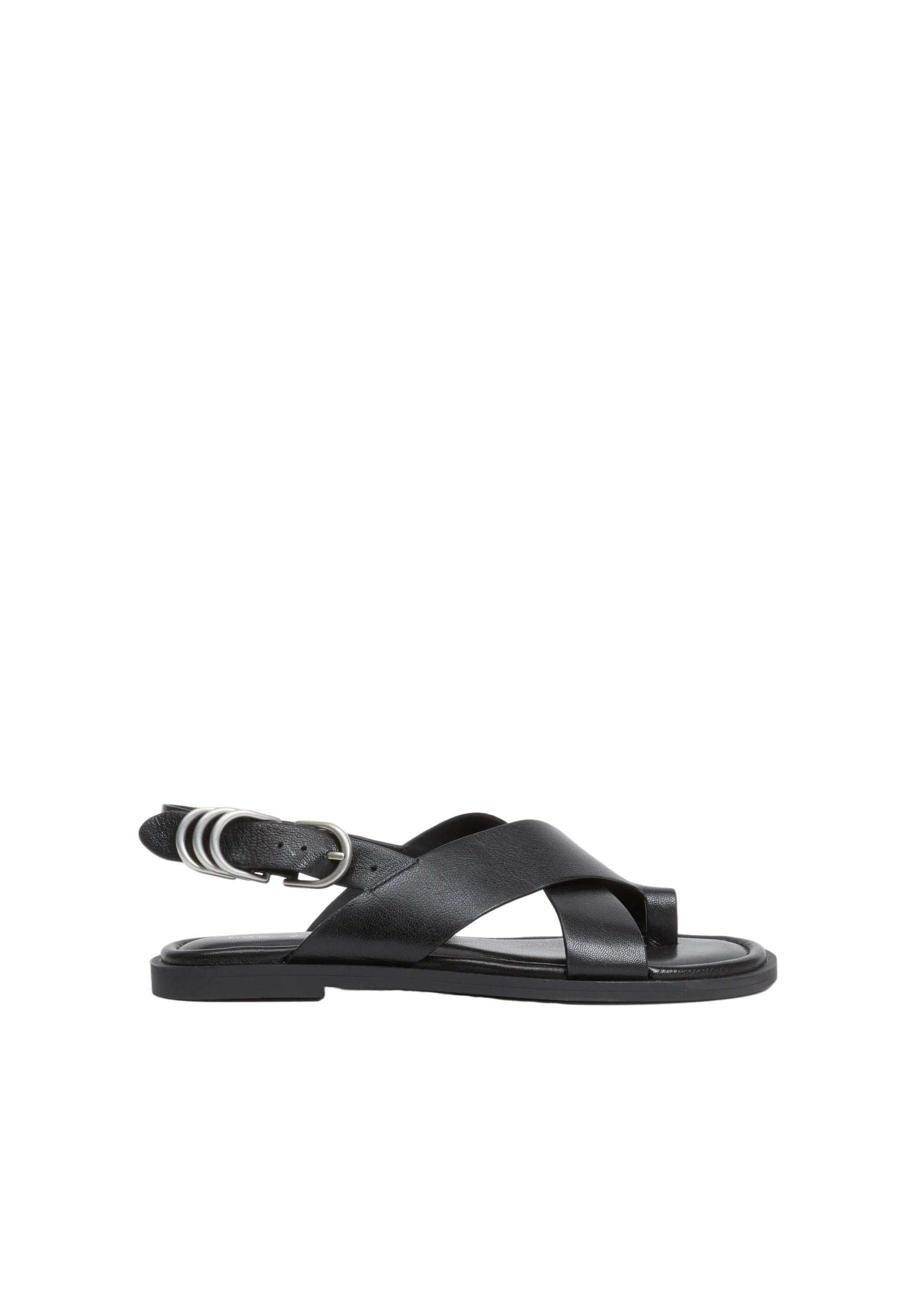 Sandales Gia en cuir - Noir