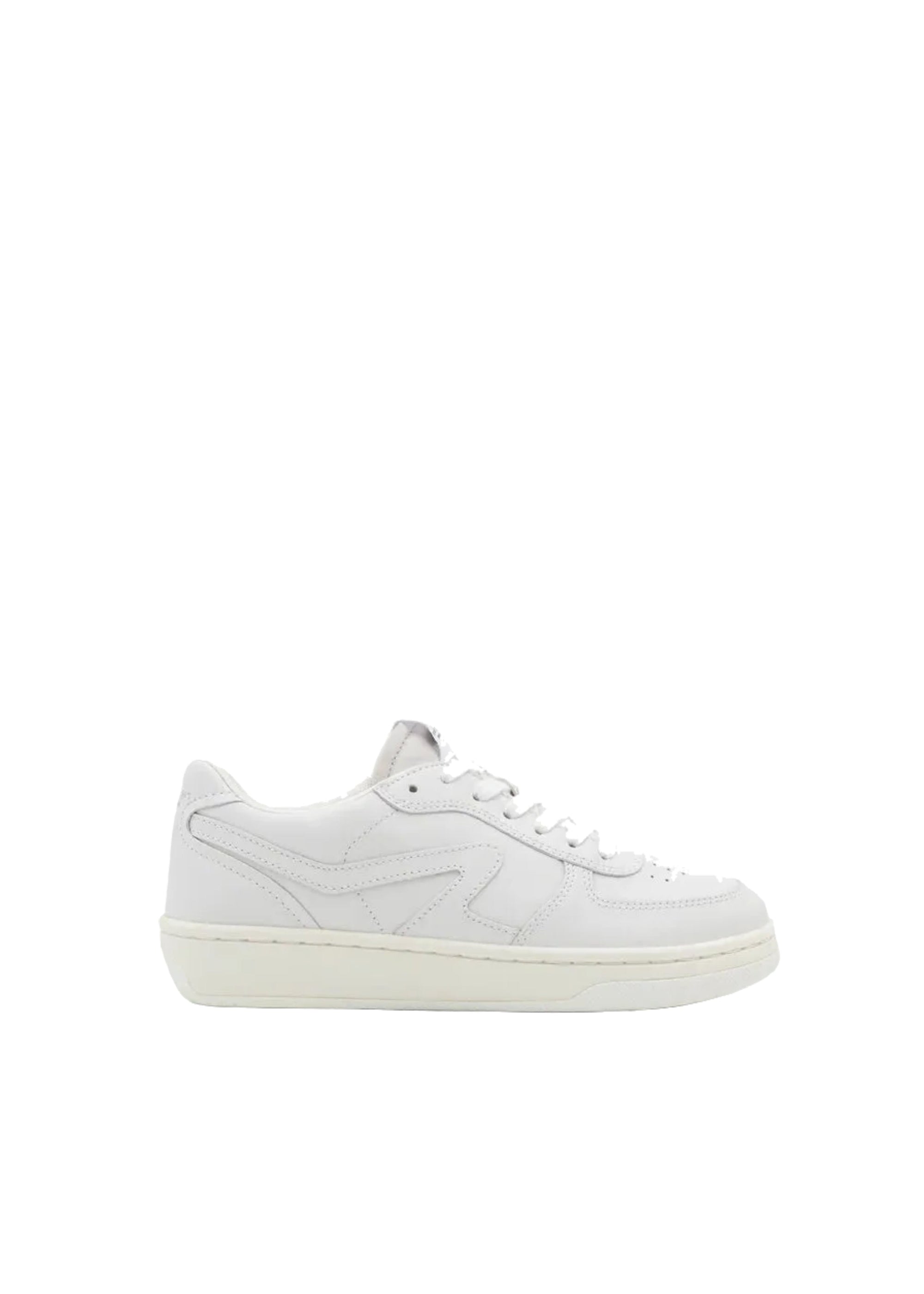 Sneakers Retro Court en cuir - Blanc