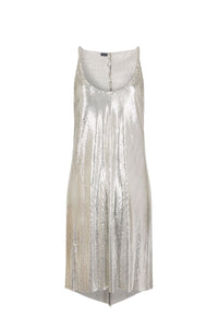 Metallic knit dress - Silver