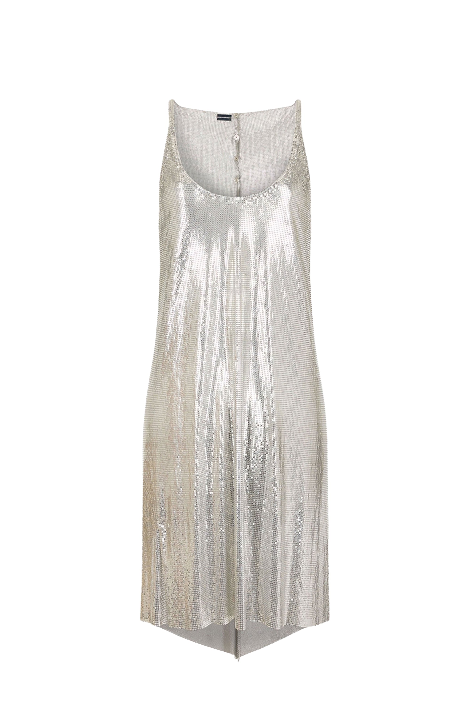 Metallic knit dress - Silver