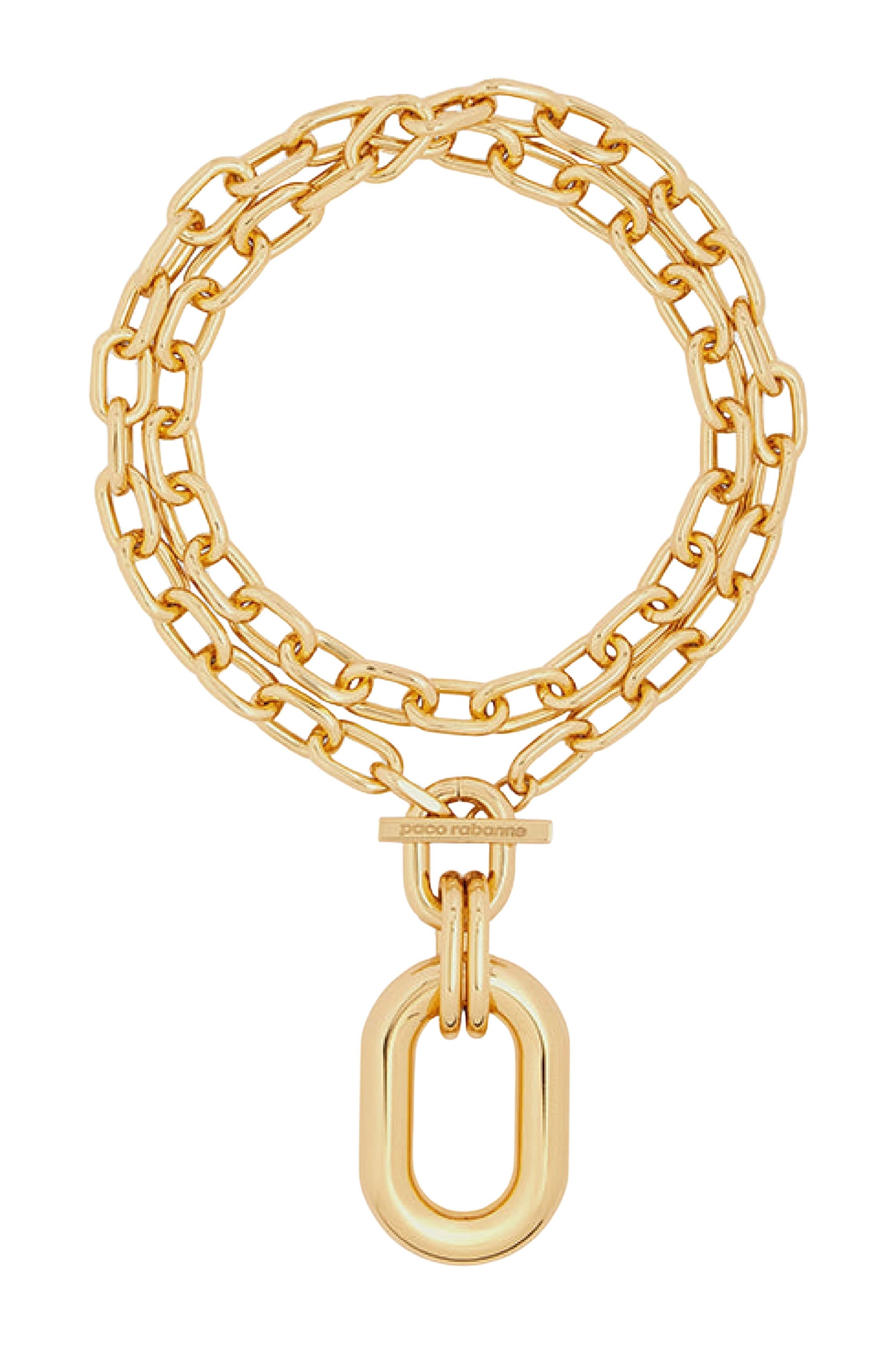 XL Link pendant necklace - Gold
