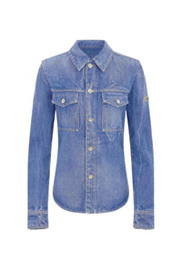 1969 shirt with denim sequins - Denim Stone