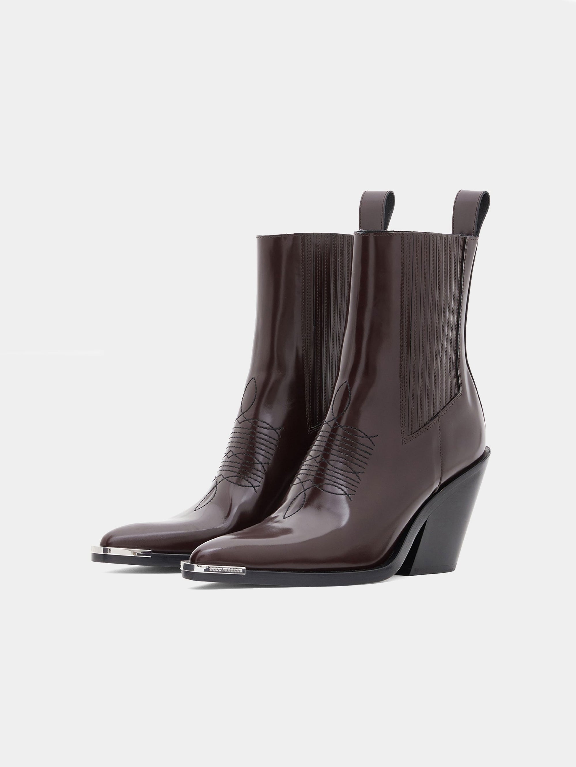 Burgundy Bottines - Burgundy
