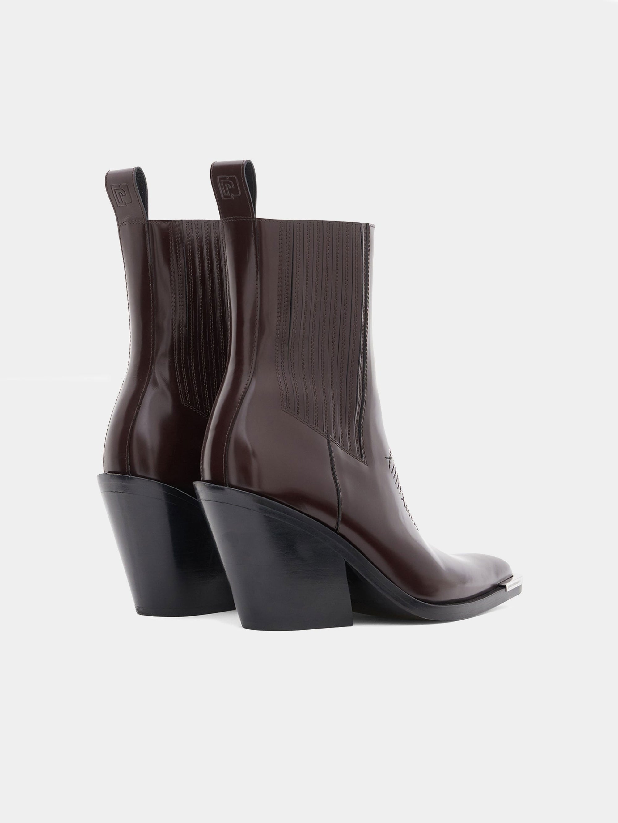 Burgundy Bottines - Burgundy