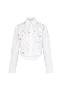 Shirt with studs - Optical White