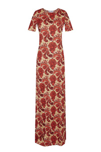 Patterned long dress - Jersey Grunge