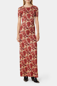 Patterned long dress - Jersey Grunge