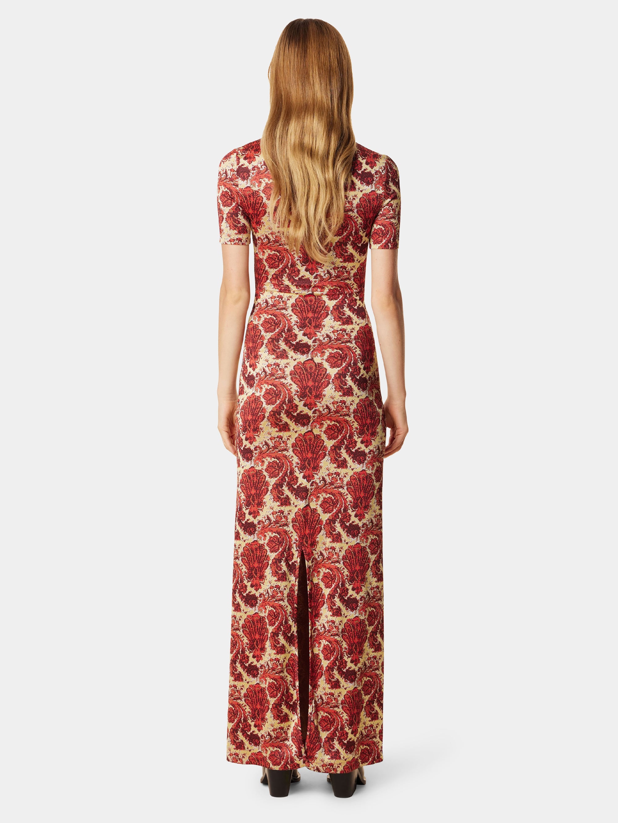 Patterned long dress - Jersey Grunge