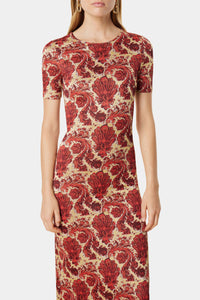 Patterned long dress - Jersey Grunge