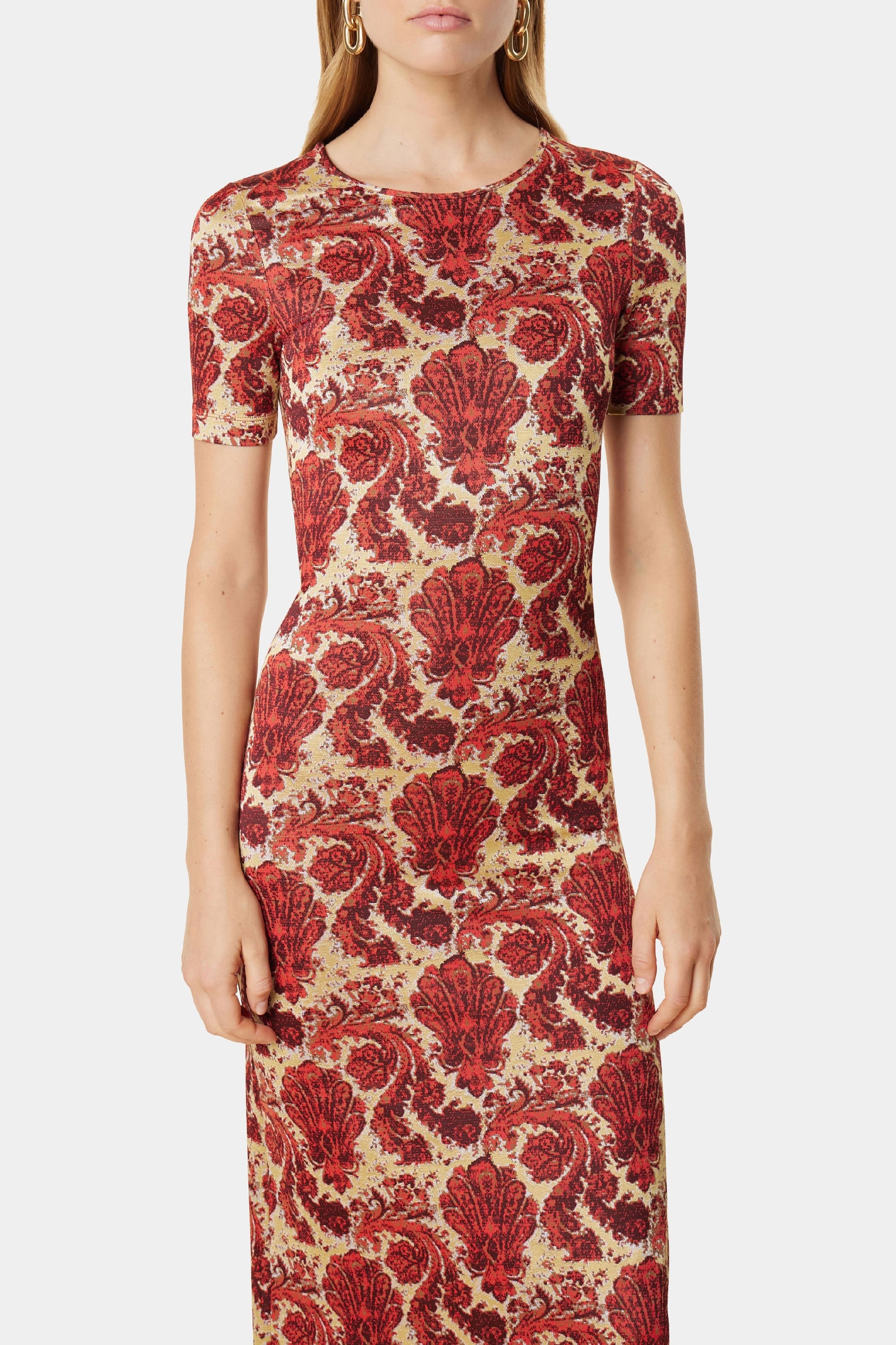 Patterned long dress - Jersey Grunge