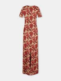 Patterned long dress - Jersey Grunge