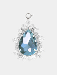 Pendentif goutte avec cristal en laiton - Crystal & Silver