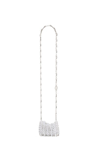 Mini sac 1969 porté épaule en laiton - White