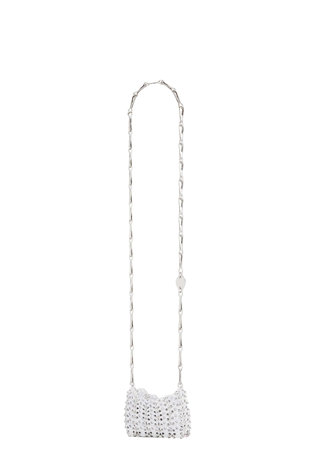 Mini sac 1969 porté épaule en laiton - White
