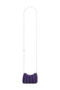 Mini sac 1969 porté épaule en laiton - Purple