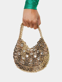 Light Gold & Crystal Top - Light Gold & Crystal