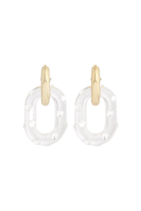 ZZNOSTOCK_Gold & Crystal Boucles d’oreilles - Gold & Crystal