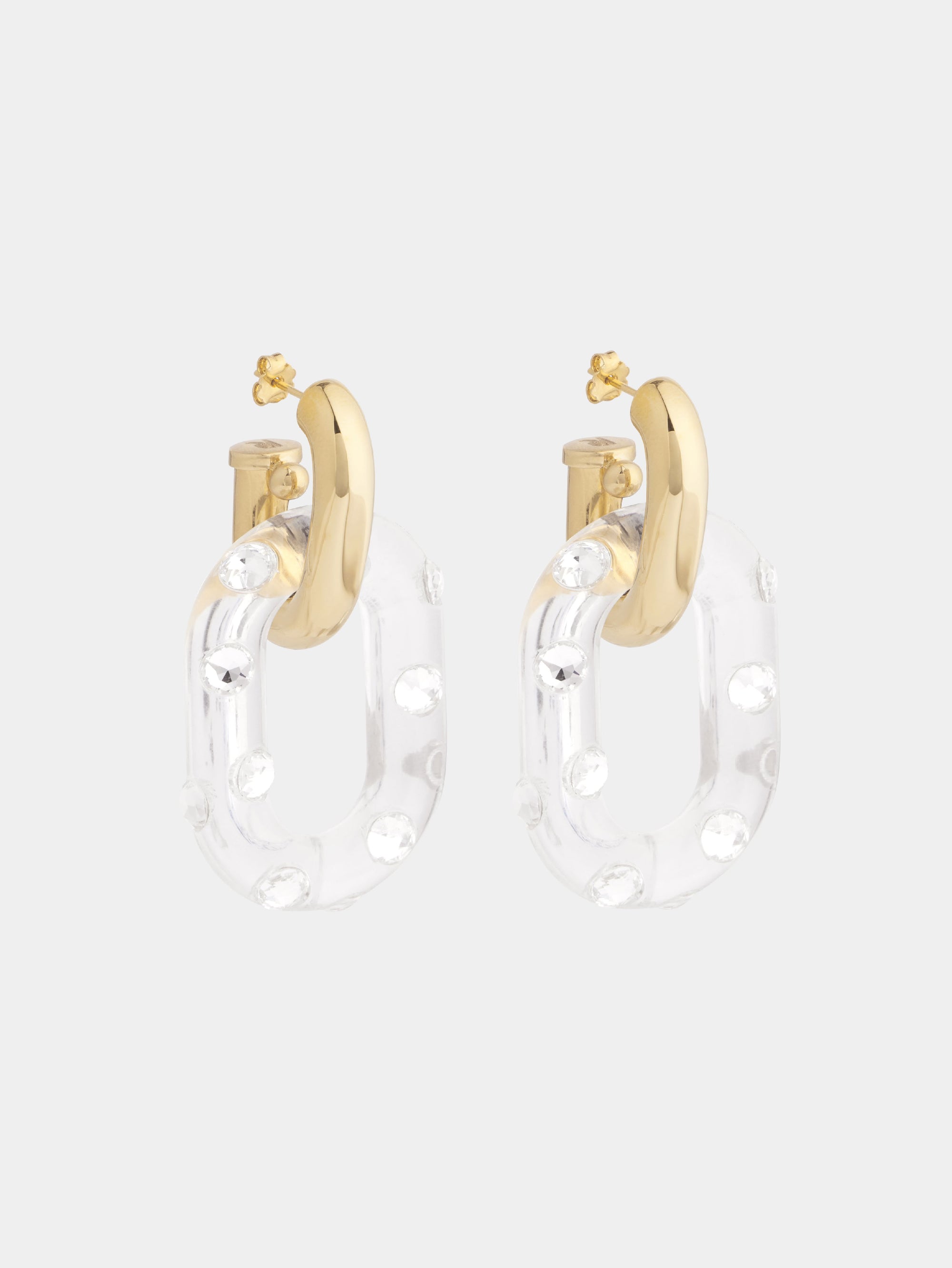 Gold & Crystal Boucles d’oreilles - Gold & Crystal