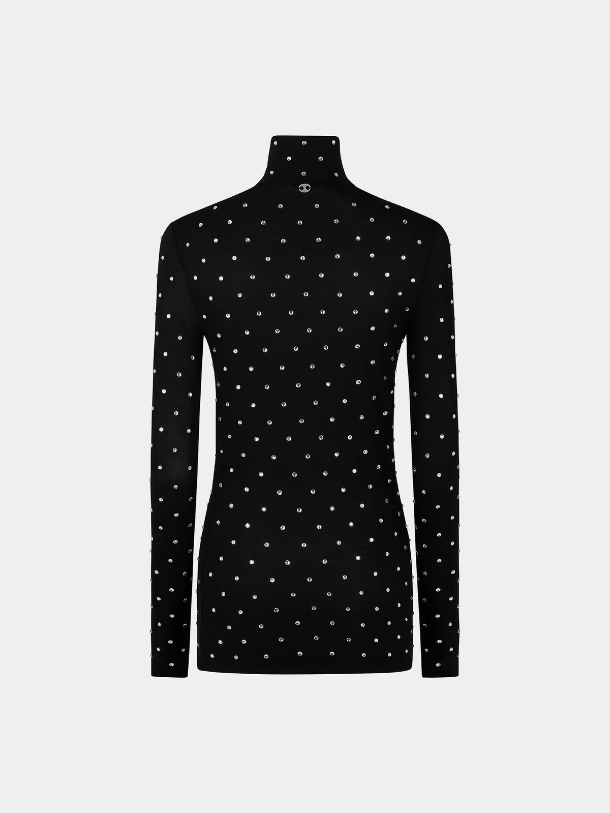 T-shirt à manches longues avec strass - Black