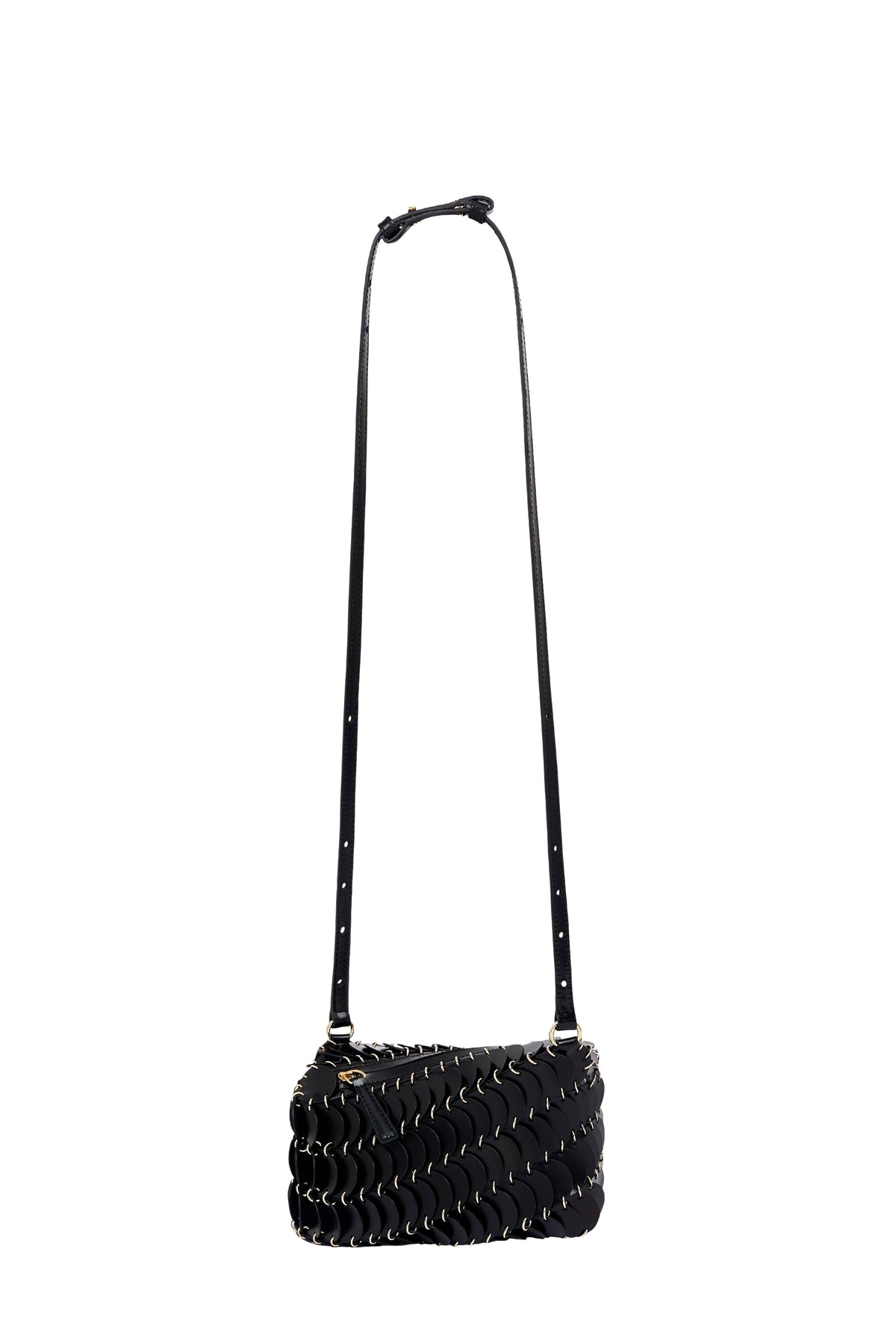 Sac Paco à bandoulière en cuir - Black