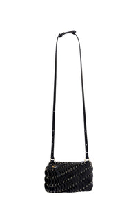 Paco leather shoulder bag - Black