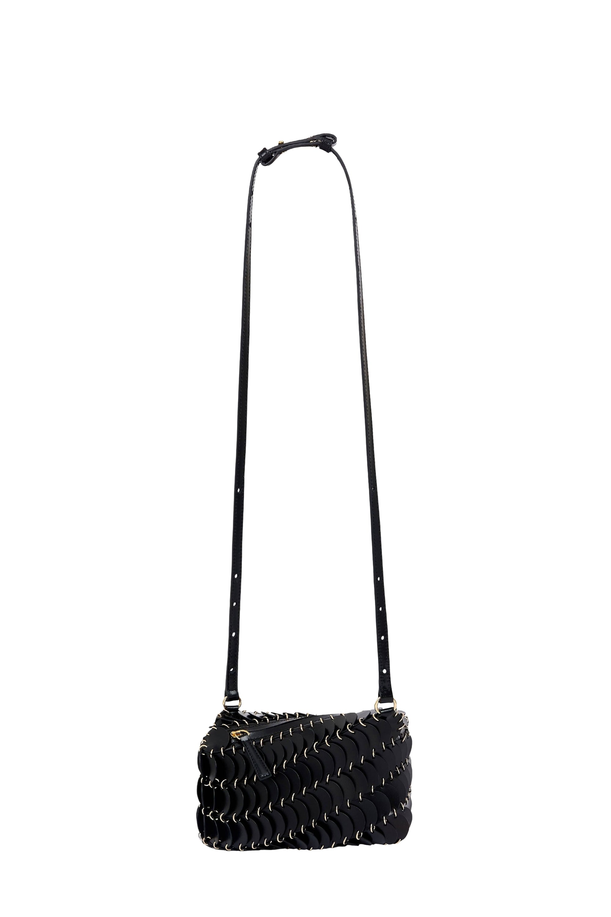 Paco leather shoulder bag - Black