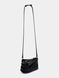 Sac Paco à bandoulière en cuir - Black