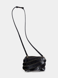 Sac Paco à bandoulière en cuir - Black