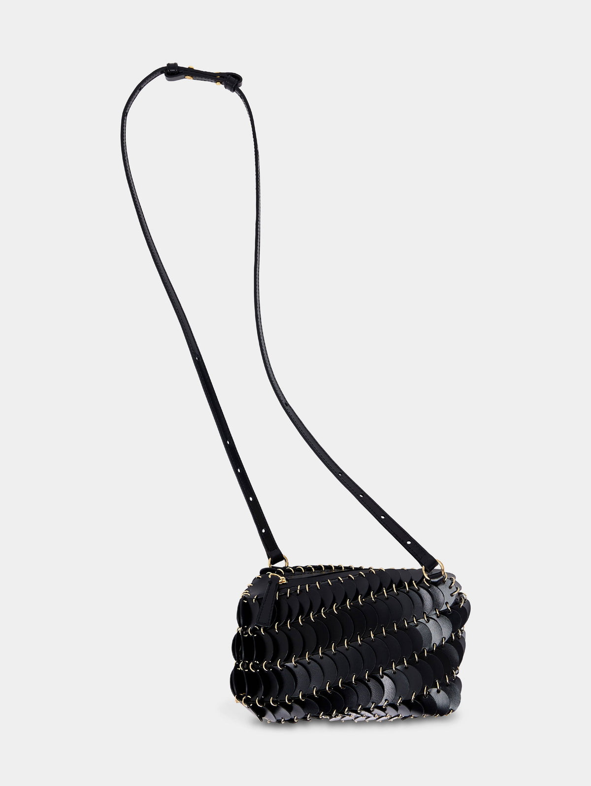 Sac Paco à bandoulière en cuir - Black