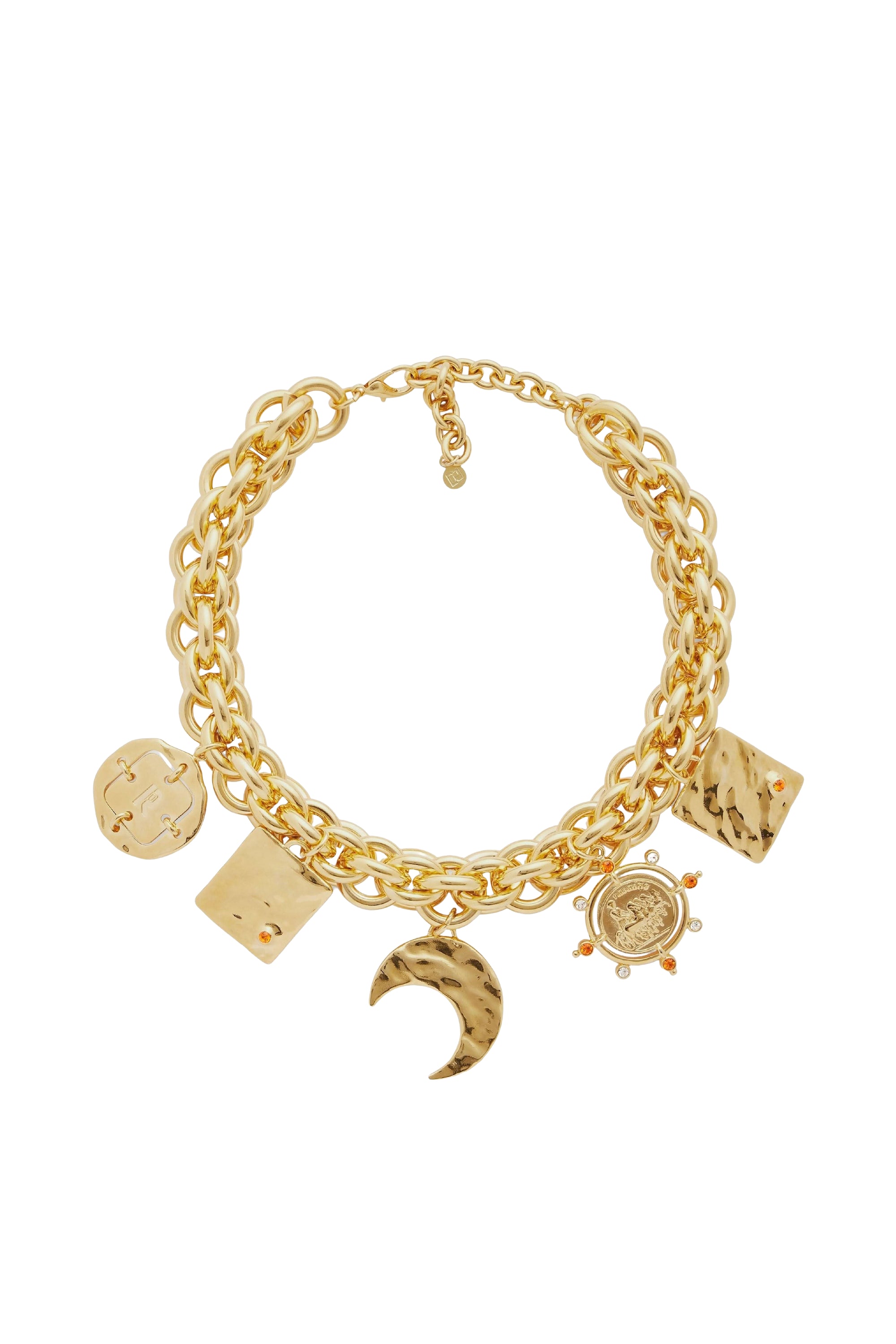 Sundate necklace in brass - Gold