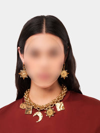 Sundate necklace in brass - Gold
