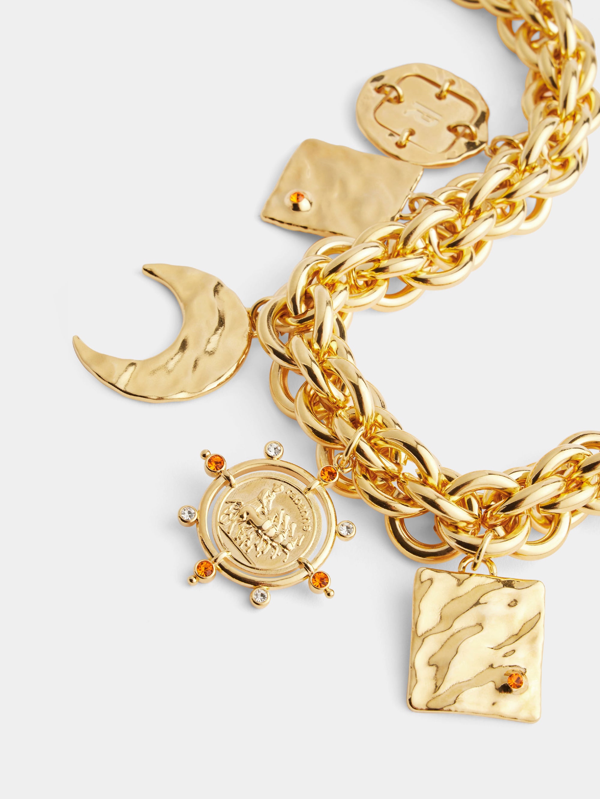 Sundate necklace in brass - Gold